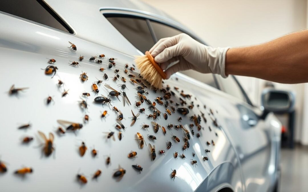 Enlever efficacement les insectes collés sur la carrosserie