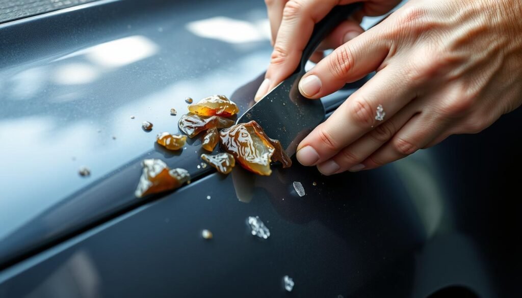 enlèvement délicat de résine