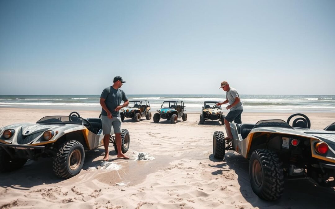 Lavage buggies véhicules plage