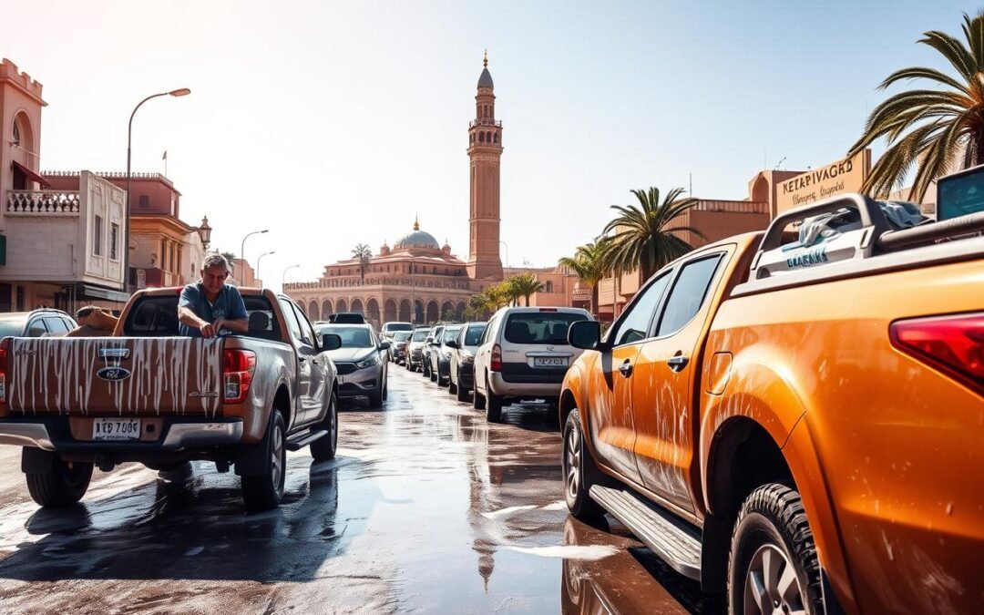 Lavage véhicules pick-up