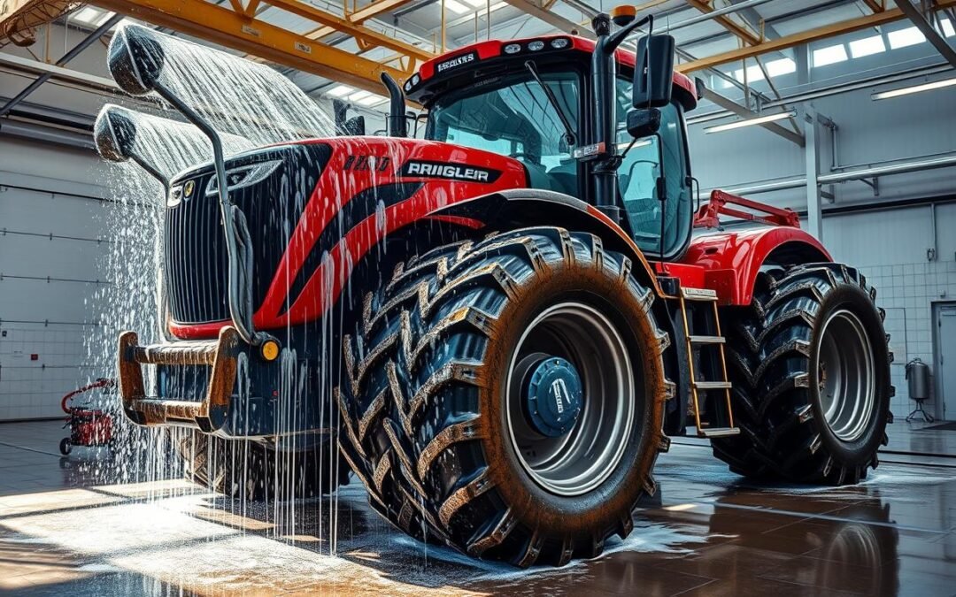 Lavage tracteurs et matériel agricole