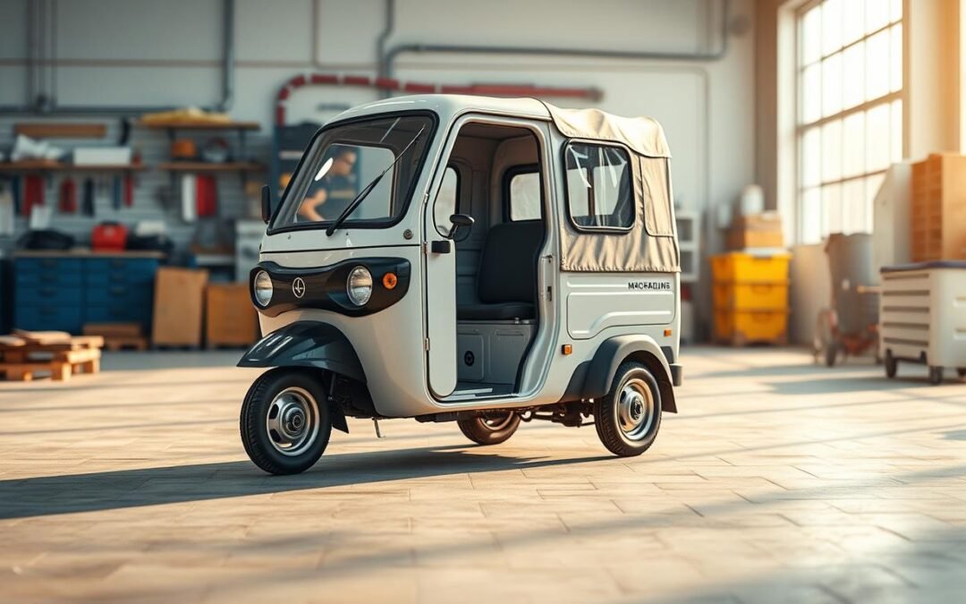 Lavage tricycles véhicules commerciaux