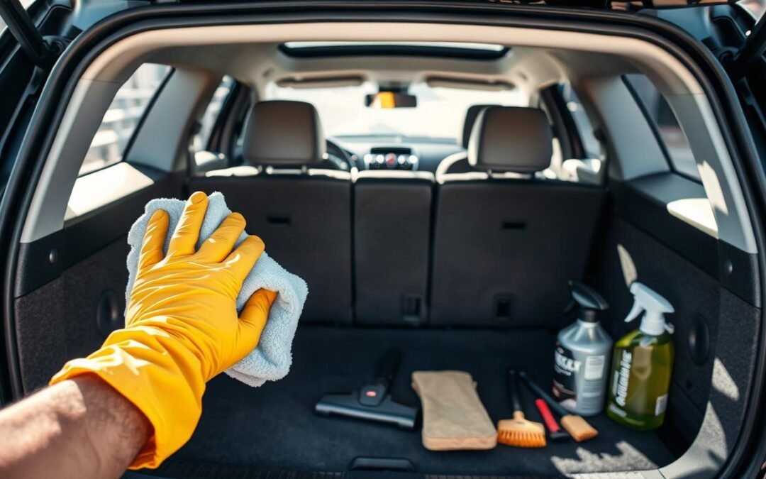 Nettoyage complet coffre automobile